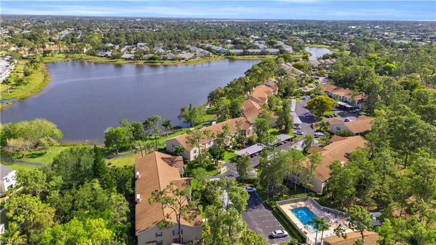 drone view of pool and lake...beach is in the distance aprox. 4.5 miles