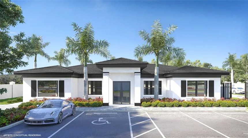 Architectural Rendering Brand New Community Clubhouse
