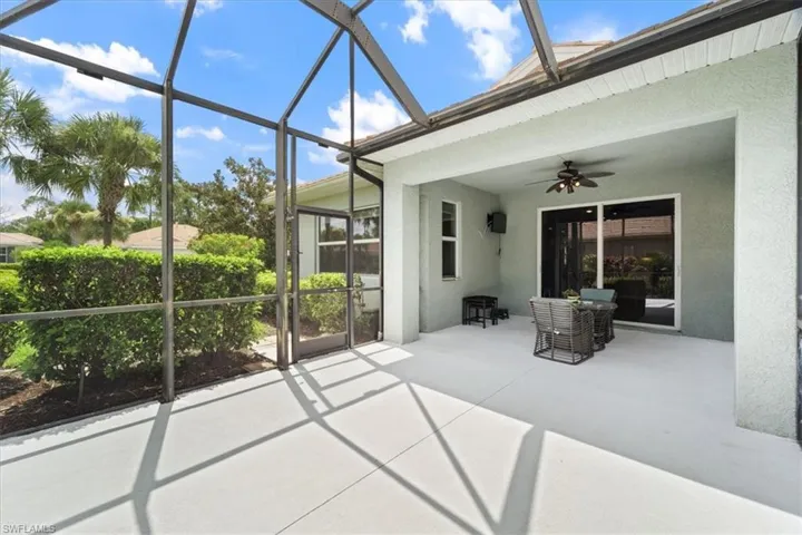 Great screened in area.