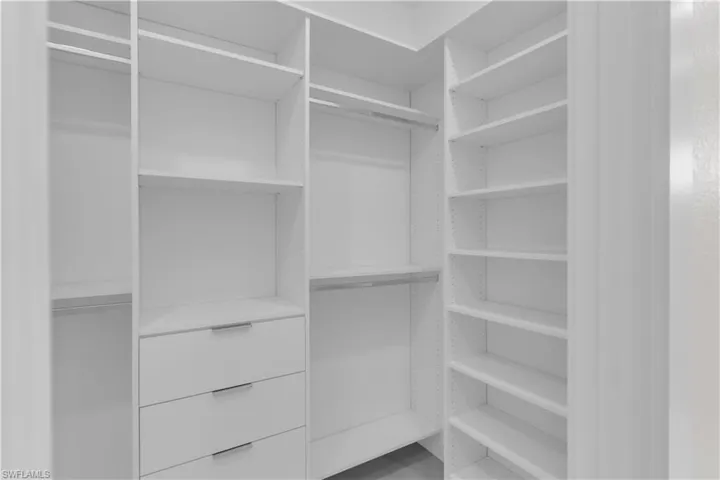 View of spacious closet