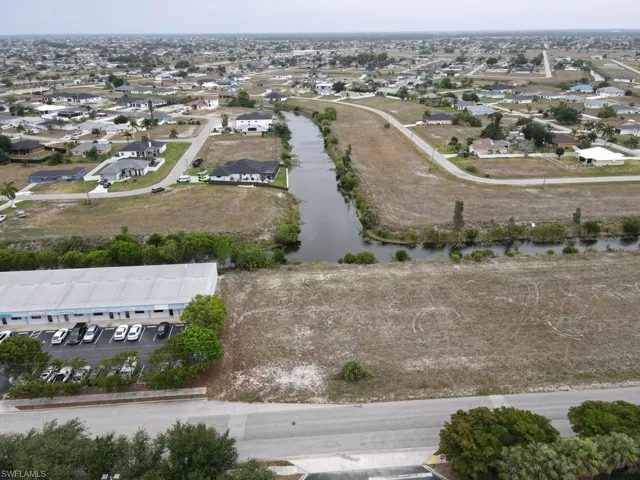 Bird's eye view with canal North