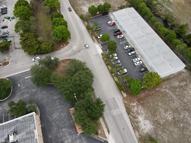 Bird's eye view of property in lower right corner