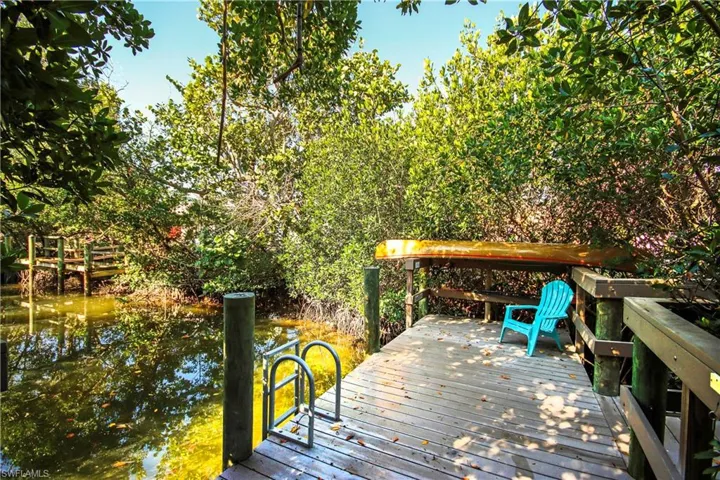 View of dock with a deck