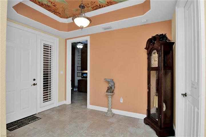 A spacious entry with tray ceiling welcomes you