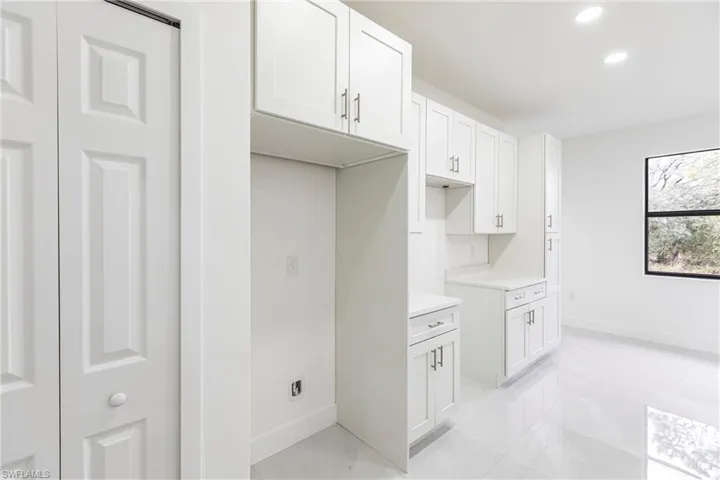 View of laundry area
