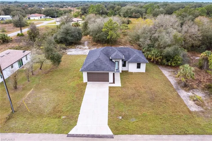 Birds eye view of property