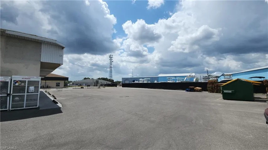 View of uncovered parking lot
