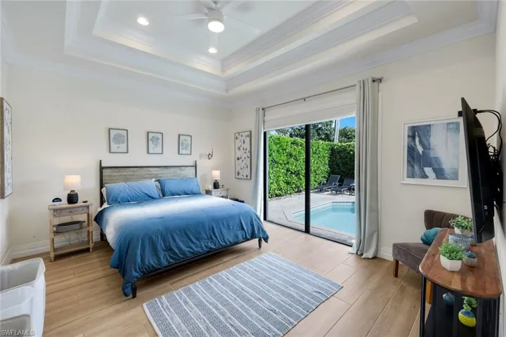 Master Suite with Views of the Pool Deck
