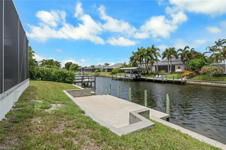Cement dock on gulf access canal
