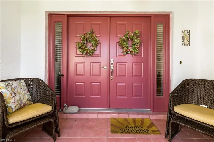 View of exterior entry