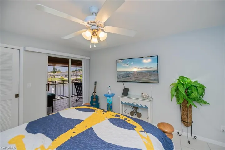 Master Bedroom with access to screened balcony