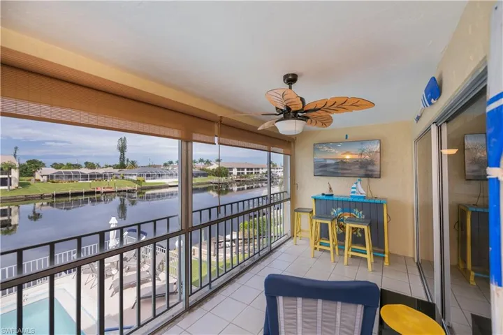 Large Screened Balcony overlooking the water