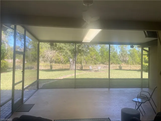 Beautiful view of private lot and nature