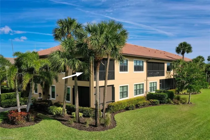 View of building exterior, 2nd floor end unit