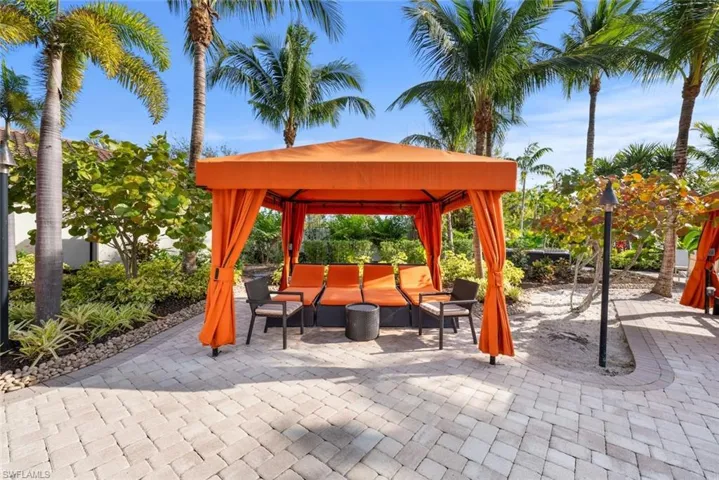 Cabana at resort-style pool