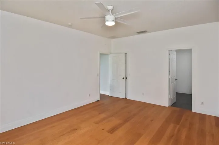 The Primary Suite is spacious and offers plenty of naural light