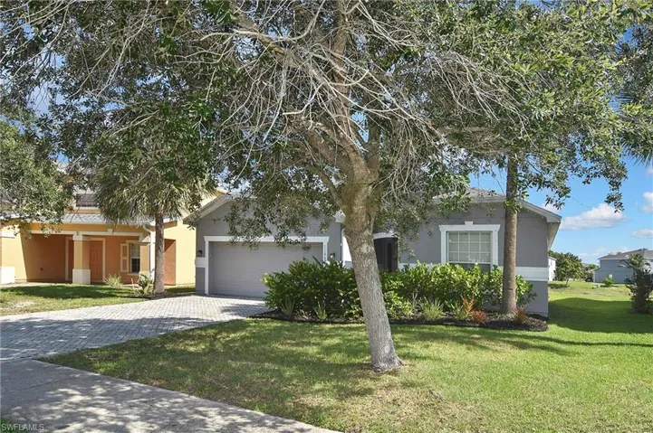 This home is located on a beautiful lot that overlooks the community lake.
