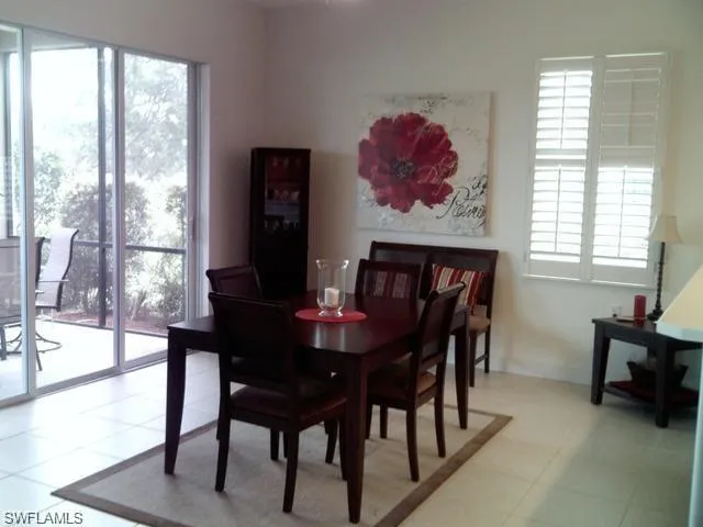 View of dining room