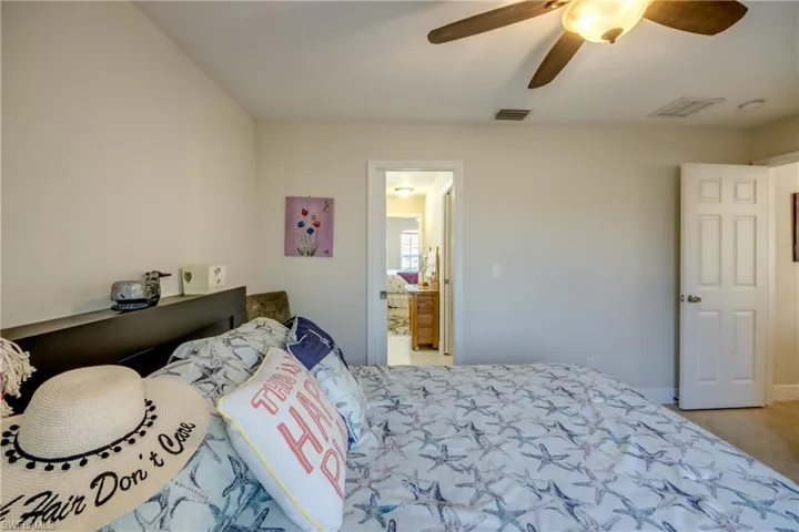 Bedroom with ceiling fan