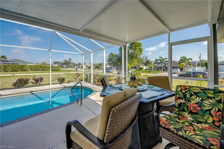 View of pool featuring a lanai and a patio