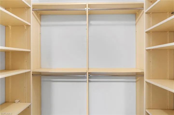 View of spacious closet