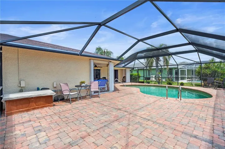 Outdoor pool Photo virtually enhanced.