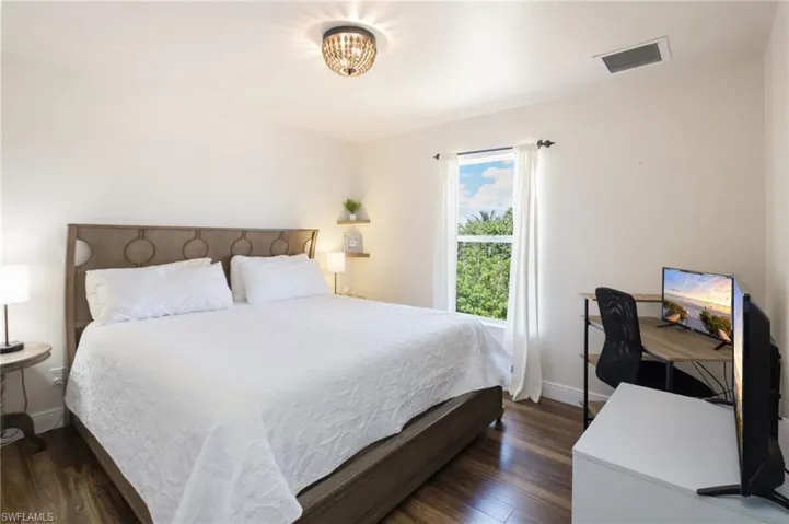 1st floor guest bedroom #1 has a water view.
