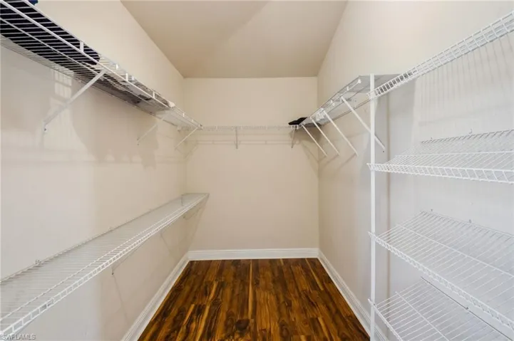 Large walk-in closet.