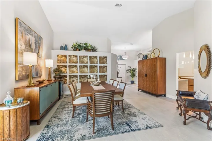 dining to front foyer
