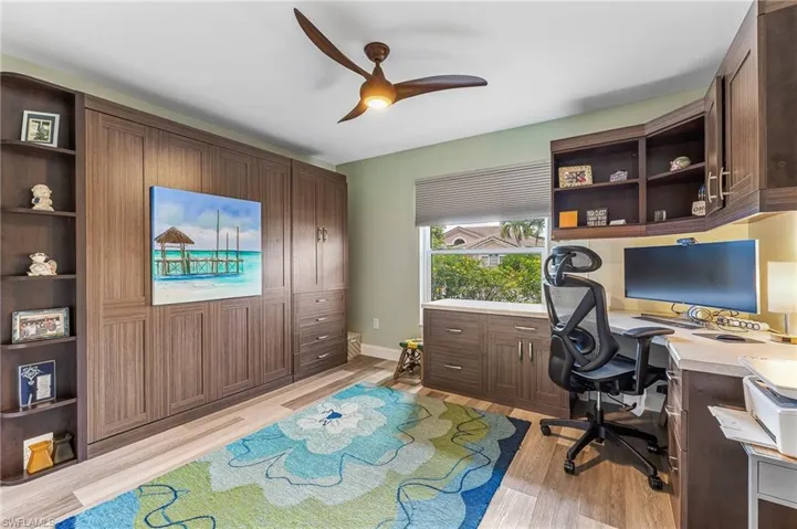 Guest room with murphy bed up