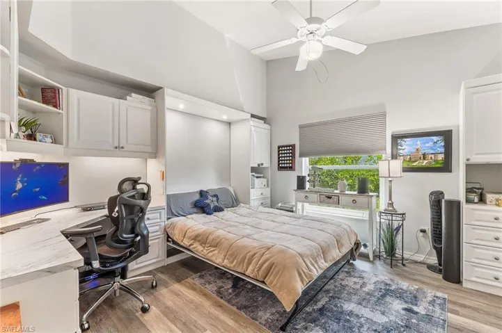 Guest room with murphy bed down