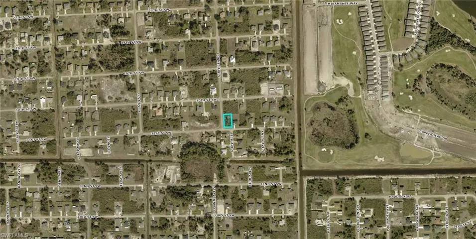 Aerial map of property and surrounding area