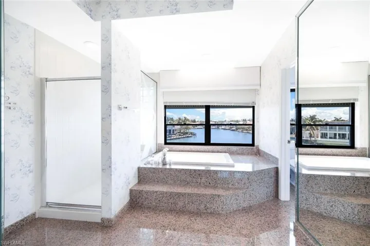 Stairs with tile flooring