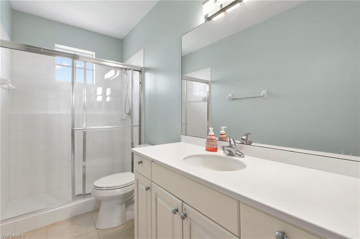 Guest Bed with walk in shower and glass enclosure