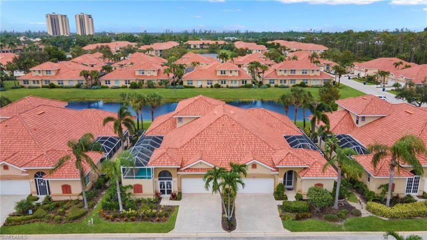 This courtyard home is on the left