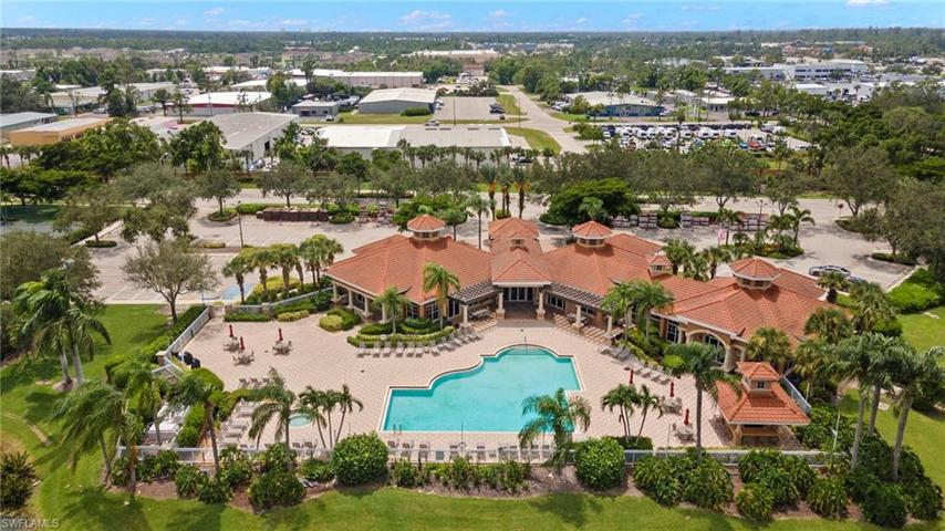 Community pool area has a huge pool deck!