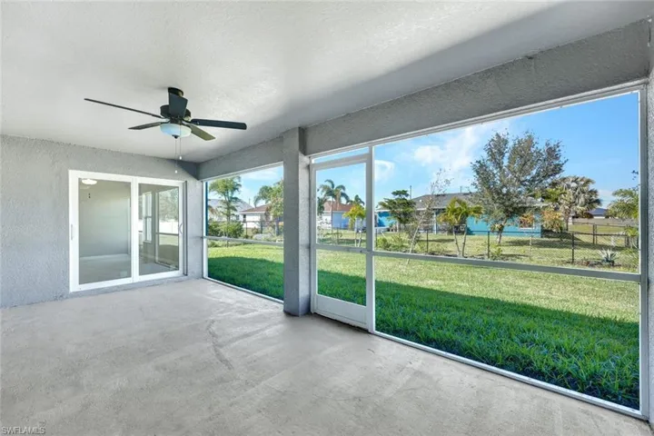large screened lanai