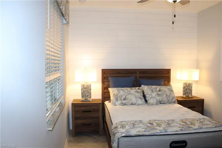 Bedroom featuring tile patterned floors