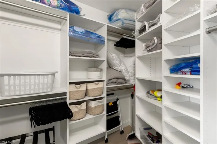 View of spacious closet