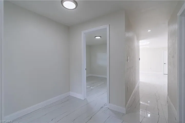 hallway to beds