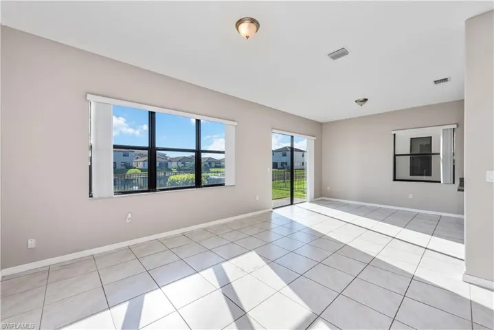 View of tiled empty room