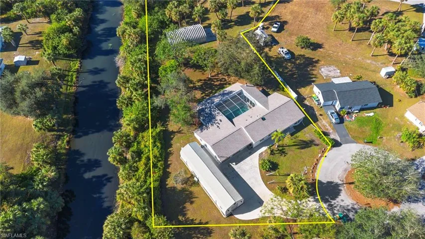 Over an acre with canal waterfront