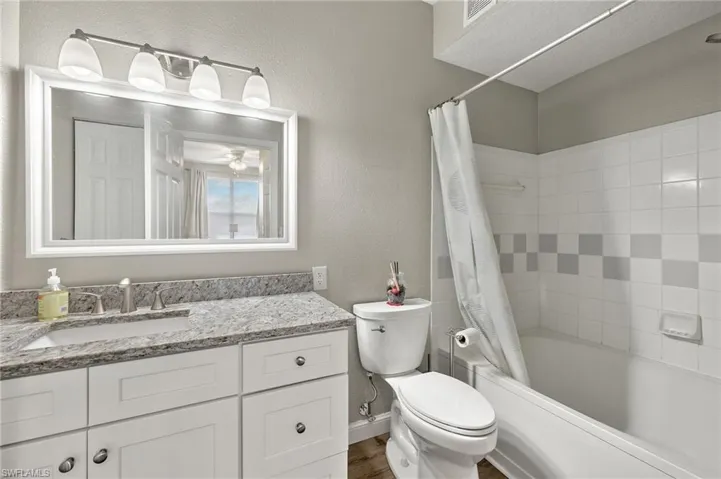 Ensuite bath for primary bedroom.