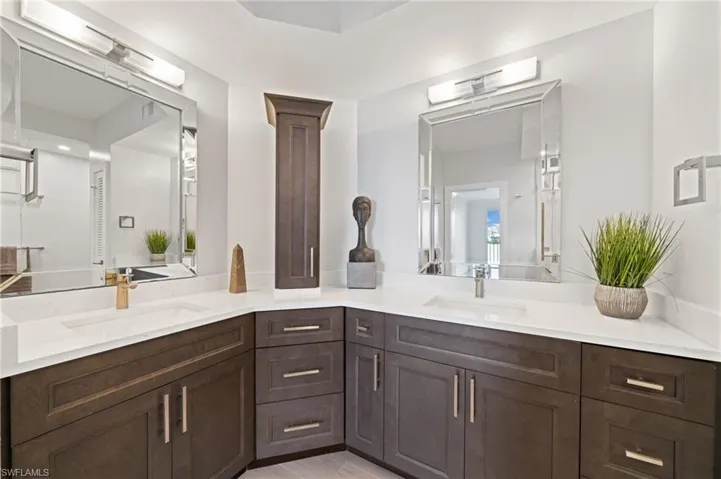 Bathroom with double vanity