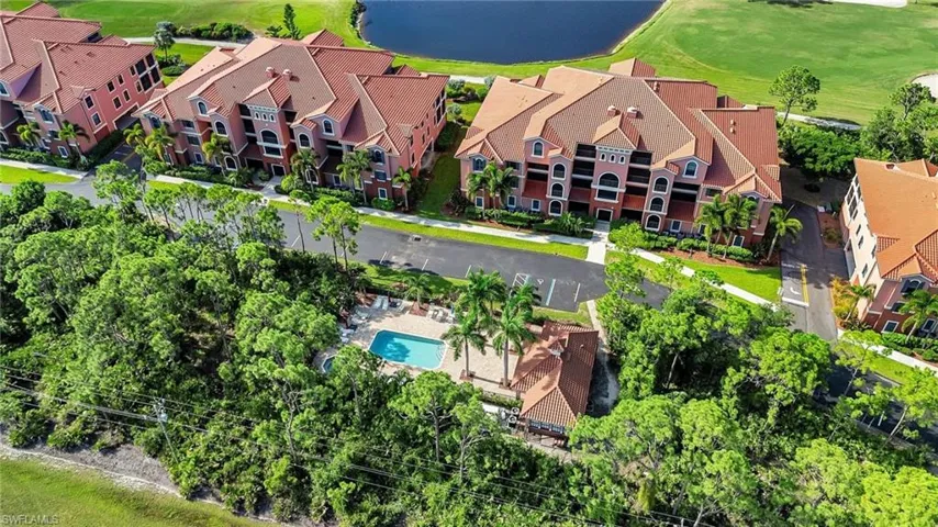 Drone / aerial view with a residential view