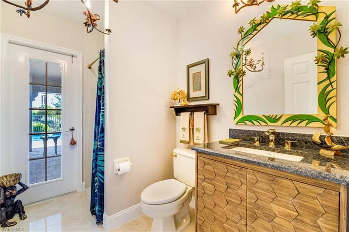 Guest bath #3 with pool access