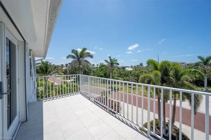 View of front balcony
