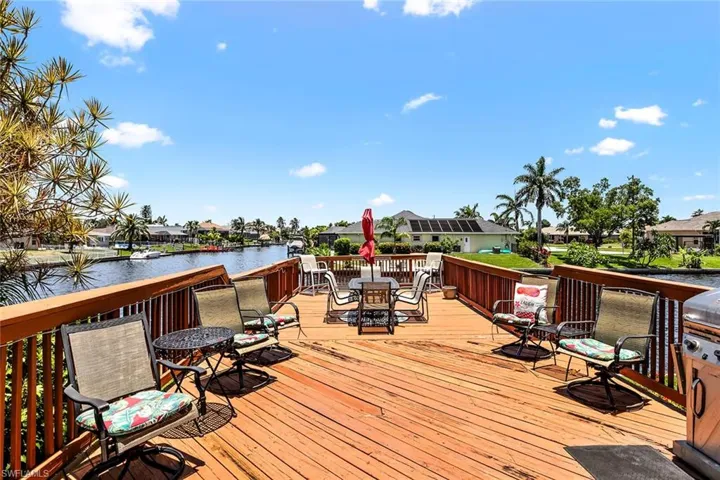 Deck with a water view