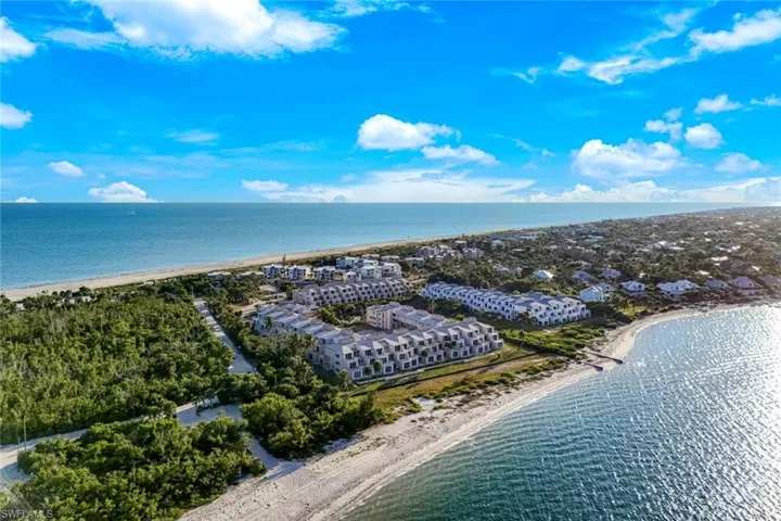 Bird's eye view of expansive coastline