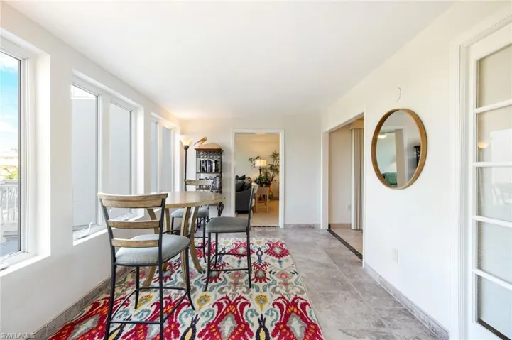 Dining room with baseboards
